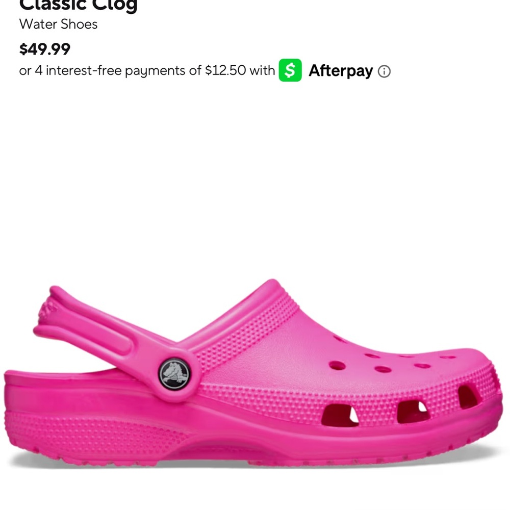 pink crocs